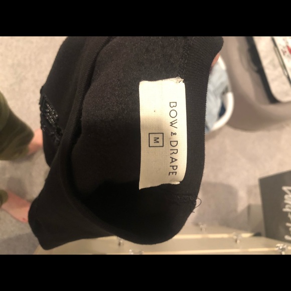 NWOT BOW AND DRAPE CUSTOM SWEATSHIRT - Picture 4 of 4